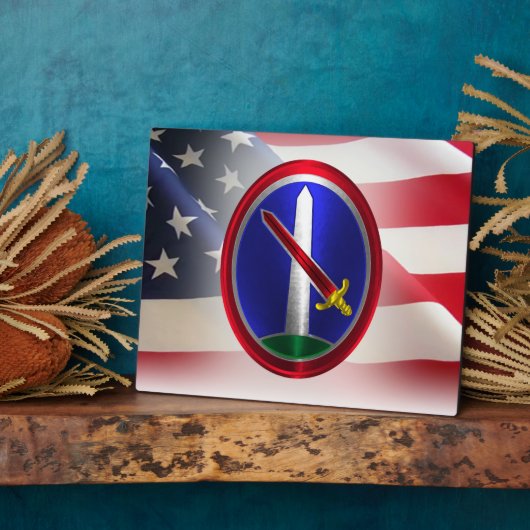 militair district Washington Fotoplaat (Zijkant)