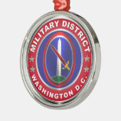 Militair District Washington MDW Kerstmis Metalen Ornament (Links)