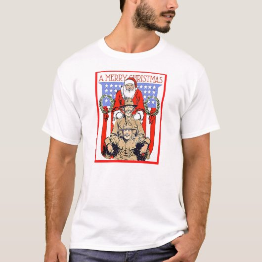  militair een prettig kerstShirt T-shirt (Voorkant)