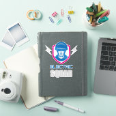 Militair Eskader Soldaat Neon Sticker (iPad Cover)
