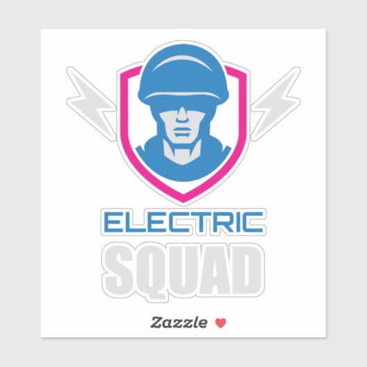 Militair Eskader Soldaat Neon Sticker (Vel)