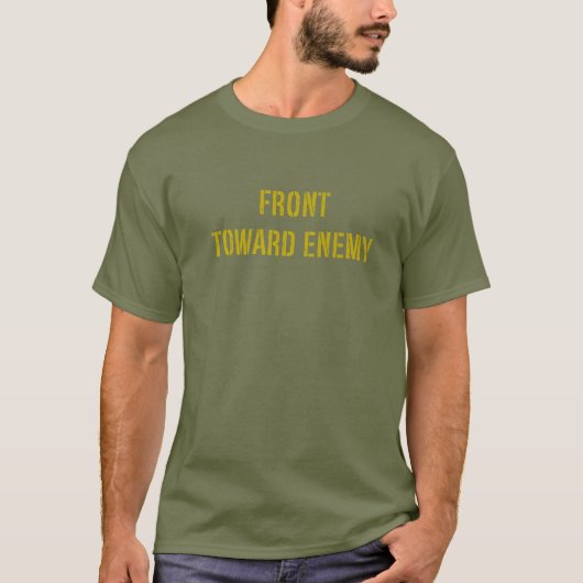 Militair front naar voren gericht Enemy Grunged Wa T-shirt (Voorkant)