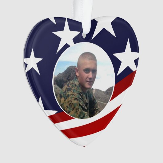 Militair gebed met foto ornament (voorkant)