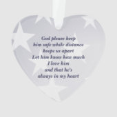 Militair gebed met foto ornament (achterkant)