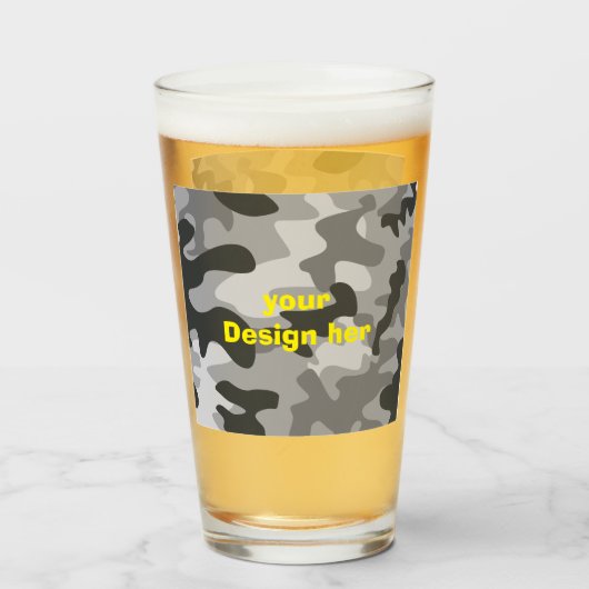 militair gesneden Glass Cup gepersonaliseerde gesc Glas (Achterkant gevuld)