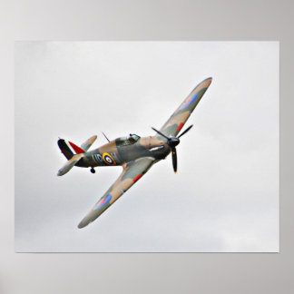 militair gevechtsvliegtuig ww2 van de vliegtuig poster