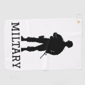 Militair golfcadeaus voor Vaderdag Golfhanddoek (Horizontaal)
