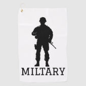 Militair golfcadeaus voor Vaderdag Golfhanddoek (Voorkant)
