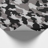 Militair grijs Camouflage Patroon Cadeaupapier (Hoek)