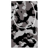 Militair grijs Camouflage Patroon Klein Cadeauzakje (Achterkant)