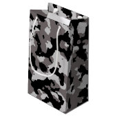 Militair grijs Camouflage Patroon Klein Cadeauzakje (Achterkant Gekanteld)