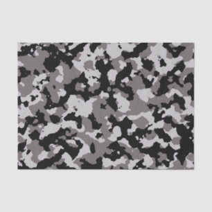 Militair grijs Camouflage Patroon Tissuepapier