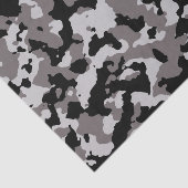 Militair grijs Camouflage Patroon Tissuepapier (Detail)
