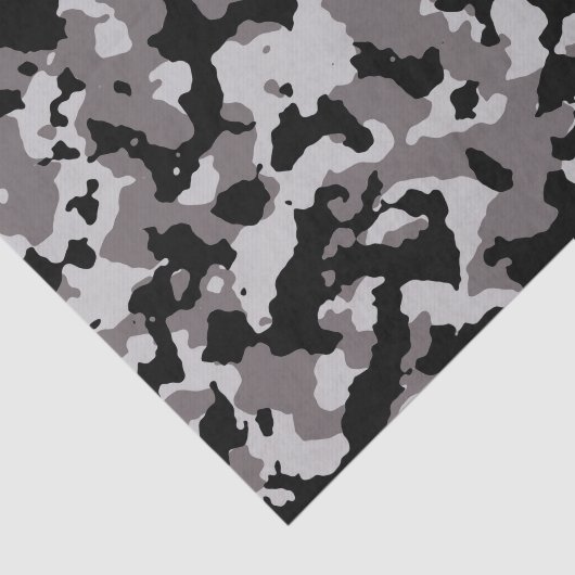 Militair grijs Camouflage Patroon Tissuepapier (Detail)