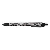 Militair grijs Camouflage Patroon Zwarte Inkt Pen (Bodem)