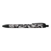 Militair grijs Camouflage Patroon Zwarte Inkt Pen (Bovenkant)