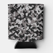 Militair grijs camouflagepatroon blikjeskoeler (Voorkant)