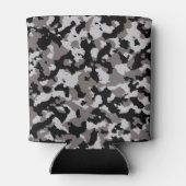 Militair grijs camouflagepatroon blikjeskoeler (Achterkant)