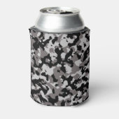 Militair grijs camouflagepatroon blikjeskoeler (Blikje Achterkant)