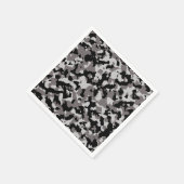 Militair grijs camouflagepatroon servetten (Hoek)