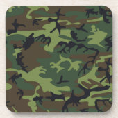 Militair Groen Camouflage Bier Onderzetter (Voorkant)