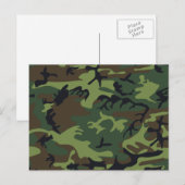 Militair Groen Camouflage Briefkaart (Voorkant / Achterkant)