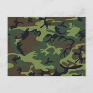 Militair Groen Camouflage Briefkaart