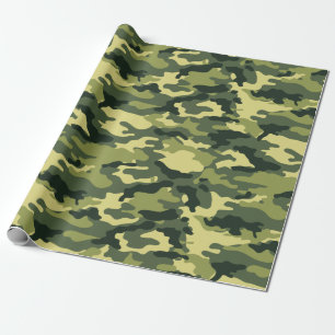 Militair Groen Camouflage Camopatroon Cadeaupapier