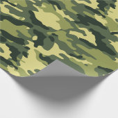 Militair Groen Camouflage Camopatroon Cadeaupapier (Hoek)