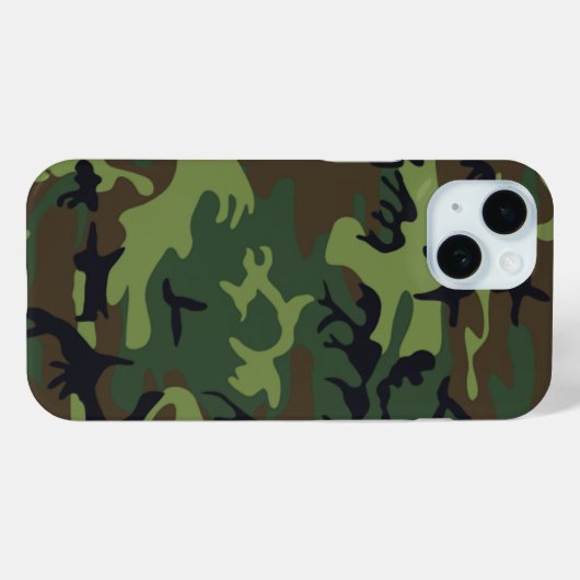 Militair Groen Camouflage Case-Mate iPhone Case (Achterkant (horizontaal))