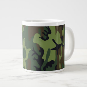 Militair Groen Camouflage Grote Koffiekop