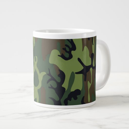 Militair Groen Camouflage Grote Koffiekop (Voorkant rechts)
