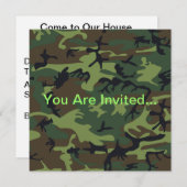 Militair Groen Camouflage Kaart (Voorkant / Achterkant)