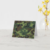 Militair Groen Camouflage Kaart (Gele Bloem)