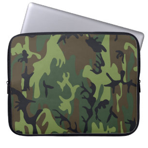 Militair Groen Camouflage Laptop Sleeve