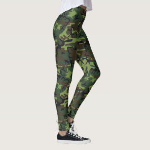 Militair Groen Camouflage Leggings