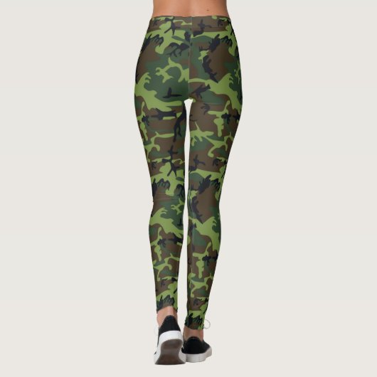 Militair Groen Camouflage Leggings (Achterkant)