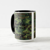 Militair Groen Camouflage Mok (Voorkant links)