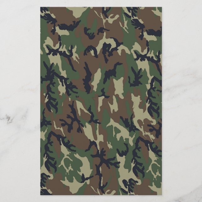 Militair groen Camouflage Patroon (Voorkant)