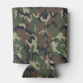 Militair groen Camouflage Patroon Blikjeskoeler (Achterkant)