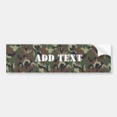 Militair groen Camouflage Patroon Bumpersticker (Voorkant)