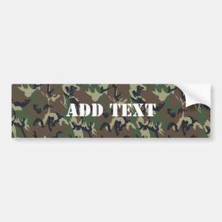 Militair groen Camouflage Patroon Bumpersticker