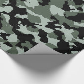 Militair groen Camouflage Patroon Cadeaupapier (Hoek)