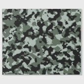 Militair groen Camouflage Patroon Cadeaupapier (Vlak)