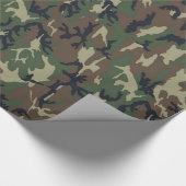 Militair groen Camouflage Patroon Cadeaupapier (Hoek)