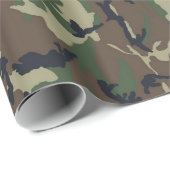 Militair groen Camouflage Patroon Cadeaupapier (Rol Hoek)