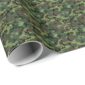 Militair groen Camouflage Patroon Cadeaupapier (Rol Hoek)