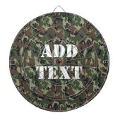 Militair groen Camouflage Patroon Dartbord (Voorkant)