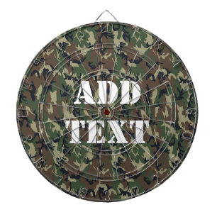 Militair groen Camouflage Patroon Dartbord