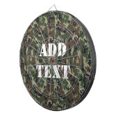 Militair groen Camouflage Patroon Dartbord (Voorkant Rechts)